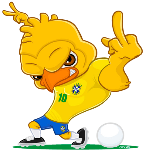 Mascote Brasil Afrontoso