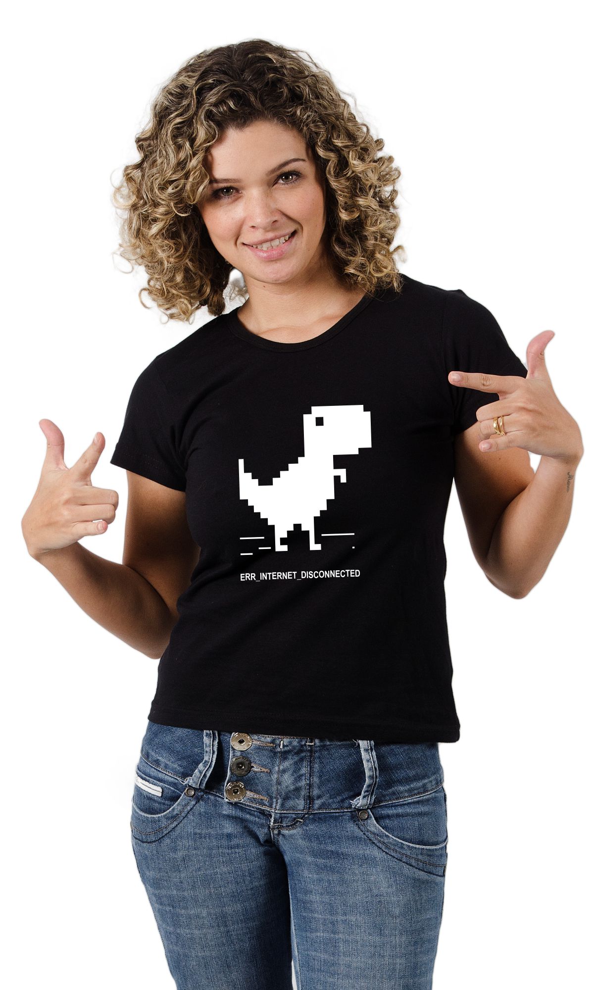 Camiseta T-rex internet